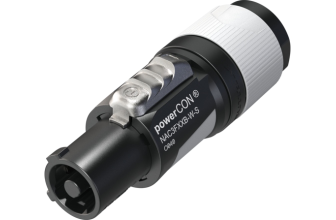 Conector Powercon Neutrik NAC3FXXB-W-S