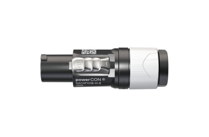 Conector Powercon Neutrik NAC3FXXB-W-S