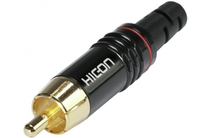Conector RCA Hicon RCA plug HI-CM06-RED