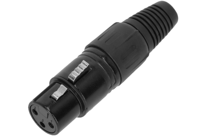 Conector XLR Adam Hall 3Star CX F3 BLK
