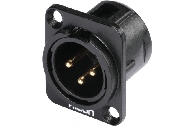 Conector XLR Hicon XLR mounting plug 3pin HI-X3DM