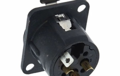 Conector XLR panou Neutrik NC3 FD-L-B-1