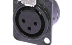 Conector XLR panou Neutrik NC3 FD-L-B-1