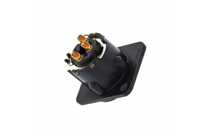 Conector XLR panou Neutrik NC3 MD-LX-B
