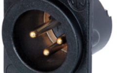 Conector XLR panou Neutrik NC3 MD-LX-B