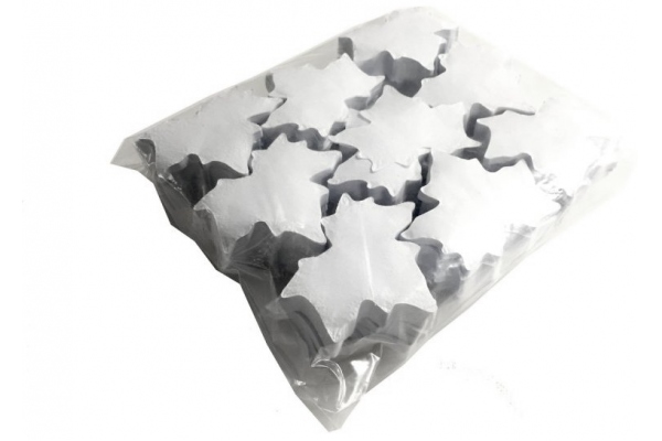 Slowfall Confetti Maple Leaves 100x100mm, white, 1kg