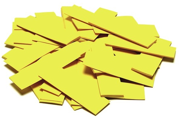 Slowfall Confetti rectangular 55x18mm, yellow, 1kg
