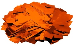 Confeti din hârtie, orange TCM FX Metallic Confetti rectangular 55x18mm, orange, 1kg
