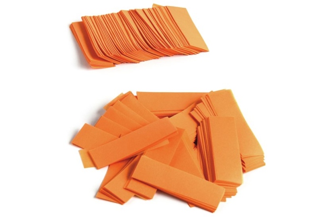 Confeti din hârtie, orange TCM FX Slowfall Confetti rectangular 55x18mm, orange, 1kg