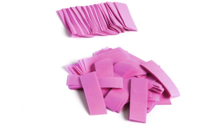 Confeti din hârtie, pink TCM FX Slowfall Confetti rectangular 55x18mm, pink, 1kg