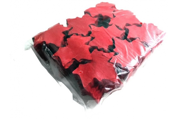 Slowfall Confetti Maple Leaves 100x100mm, red, 1kg