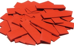 Confeti din hârtie, roșu TCM FX Slowfall Confetti rectangular 55x18mm, red, 1kg