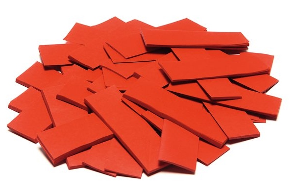 Slowfall Confetti rectangular 55x18mm, red, 1kg