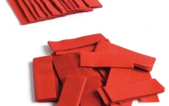 Confeti din hârtie, roșu TCM FX Slowfall Confetti rectangular 55x18mm, red, 1kg