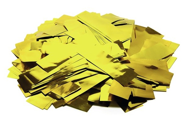 Metallic Confetti rectangular 55x18mm, gold, 1kg