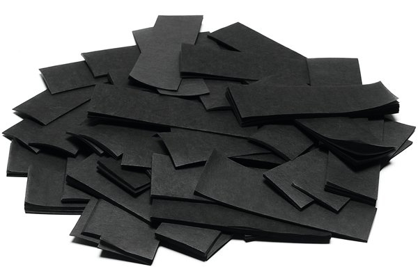 Slowfall Confetti rectangular 55x18mm, black, 1kg