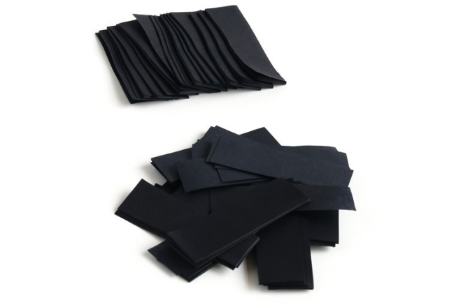 Confeti din hârtie TCM FX Slowfall Confetti rectangular 55x18mm, black, 1kg