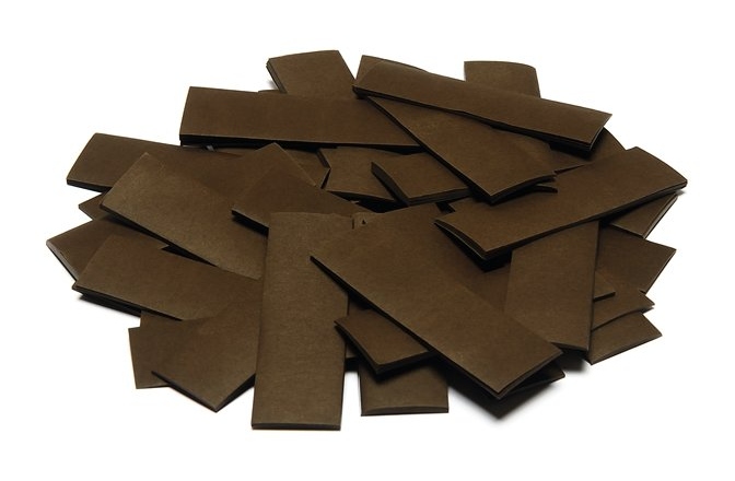 Confeti din hârtie TCM FX Slowfall Confetti rectangular 55x18mm, brown, 1kg