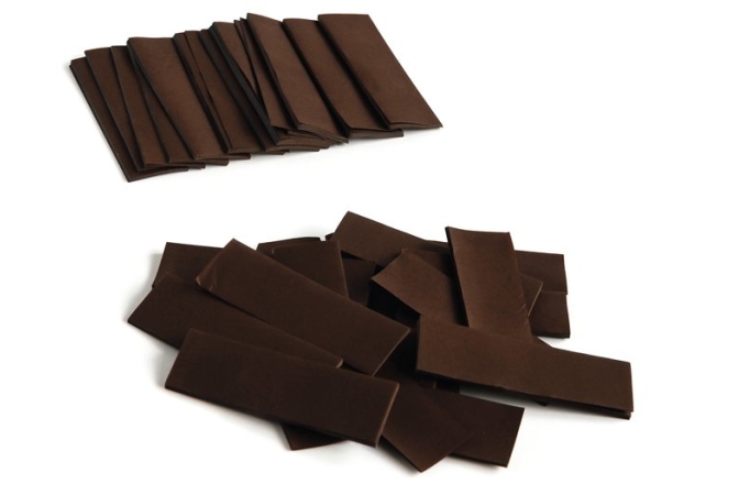 Confeti din hârtie TCM FX Slowfall Confetti rectangular 55x18mm, brown, 1kg