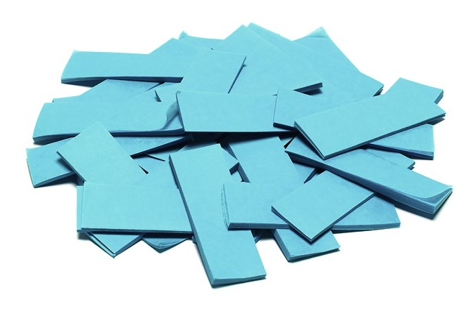 Confeti din hârtie TCM FX Slowfall Confetti rectangular 55x18mm, light blue, 1kg