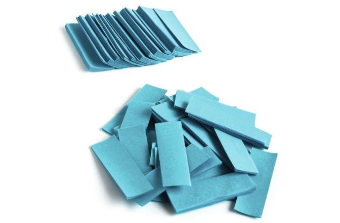 Confeti din hârtie TCM FX Slowfall Confetti rectangular 55x18mm, light blue, 1kg