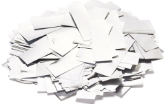 Confeti din hârtie,  TCM FX Slowfall Confetti rectangular 55x18mm, white/silver, 1kg