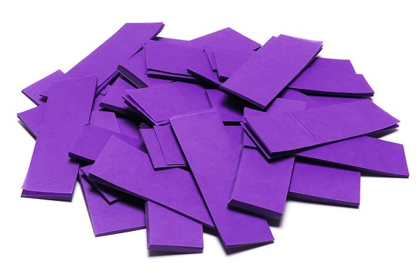 Slowfall Confetti rectangular 55x18mm, purple, 1kg