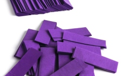 Confeti din hârtie, violet TCM FX Slowfall Confetti rectangular 55x18mm, purple, 1kg