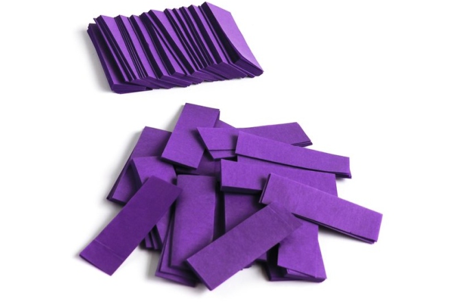 Confeti din hârtie, violet TCM FX Slowfall Confetti rectangular 55x18mm, purple, 1kg