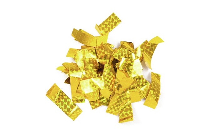 Confetti, gold TCM FX Metallic Confetti rectangular 55x18mm, gold, laser effect, 1kg