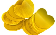 Confetti TCM FX Metallic Confetti Hearts 55x55mm, silver, 1kg