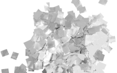 Confetti TCM FX Metallic Confetti Raindrops 6x6mm, silver, 1kg