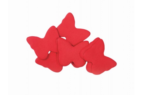 Slowfall Confetti Butterflies 55x55mm, red, 1kg