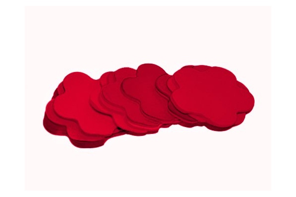 Slowfall Confetti Flowers 55x55mm, red, 1kg