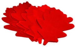 Confetti TCM FX Slowfall Confetti Oak Leaves 120x120mm, red, 1kg