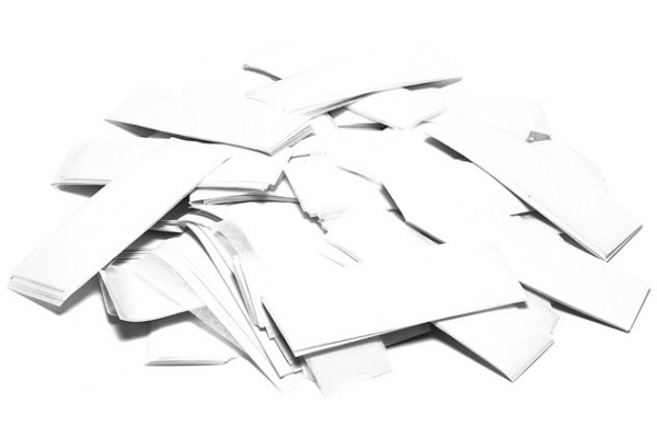 Slowfall Confetti rectangular 55x18mm, white, 1kg