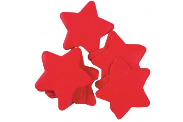 Slowfall Confetti Stars 55x55mm, red, 1kg
