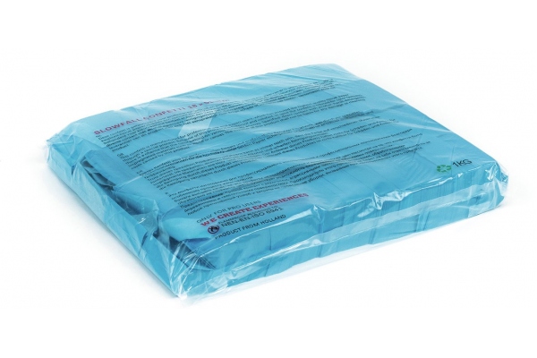 Slowfall Confetti rectangular 55x18mm, neon-blue, uv active, 1kg