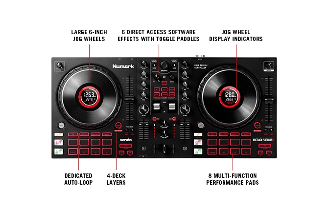 Consolă DJ Numark Mixtrack Platinum FX