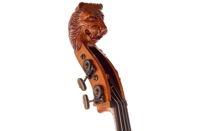 Contrabas cu 4 corzi Lutier Ioan Bucur Model Rogeri Cap de Leu 4 Corzi