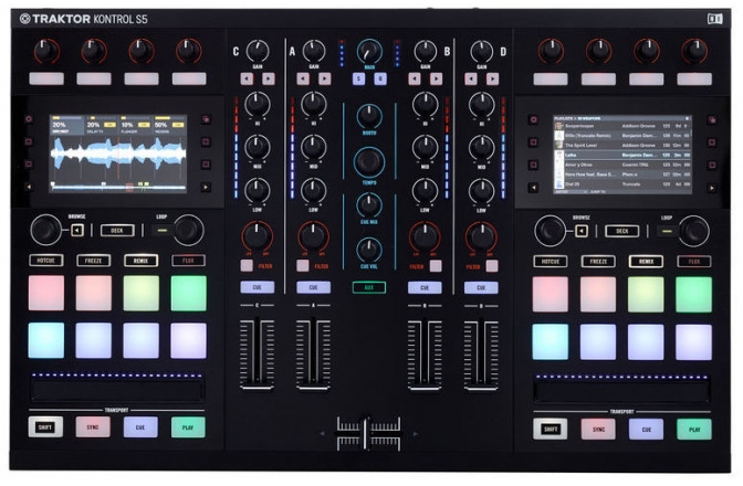 Controller DJ all-in-one 4 deck portabil Native Instruments Traktor Kontrol S5