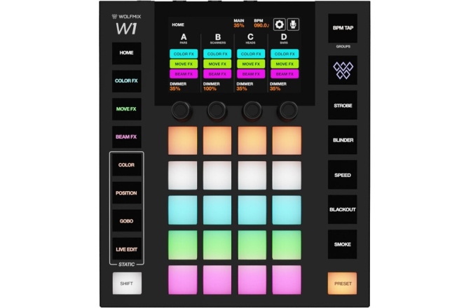 Controler DMX Wolfmix  W1 Mk2 DMX Controller