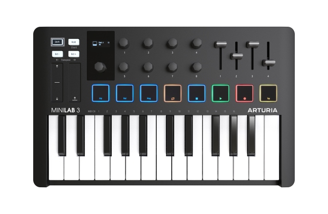 Controler MIDI  Arturia MiniLab 3 Black