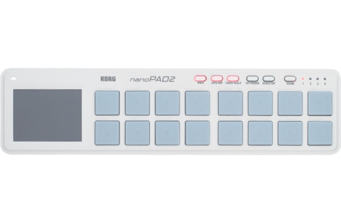 Controler MIDI compact Korg nanoPAD 2 White