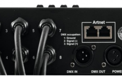 Controler pentru tuburi cu pixeli LED  Eurolite LED PSU-8A Artnet/DMX