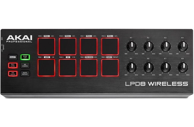 Controller MIDI wireless Akai LPD 8 Wireless
