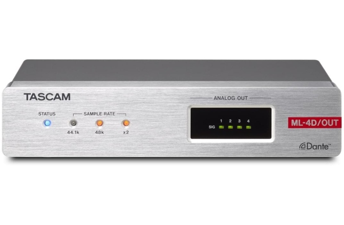 Convertor Dante Tascam ML-4D/OUT-E