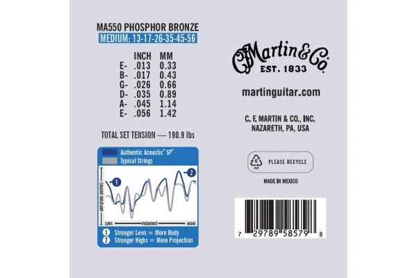 Martin Guitars MA-550 Authentic Acoustic Medium — 2