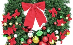 Coroană decorativă Europalms Premium Fir Wreath, decorated, 90cm