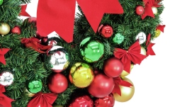Coroană decorativă Europalms Premium Fir Wreath, decorated, 90cm
